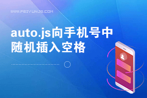 auto.js向手机号中，随机插入随机数量的空格